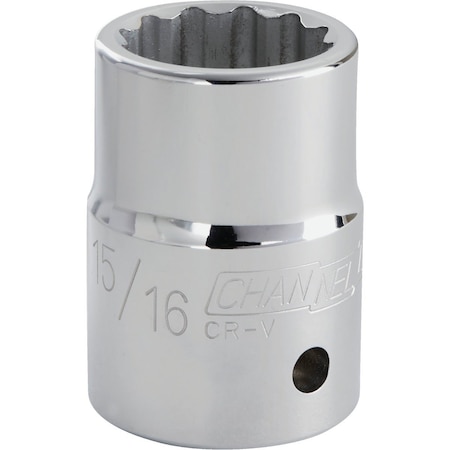 Channellock 3/4 In. Drive 15/16 In. 12-Point Shallow Standard Socket 308935